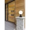 Z-Lite Laurent Outdoor Pier Mounted Fixture, 1-Light, 8 In.W x 13.5 In.H, Black/Opal 597PHM-553PM-BK - alternate 8